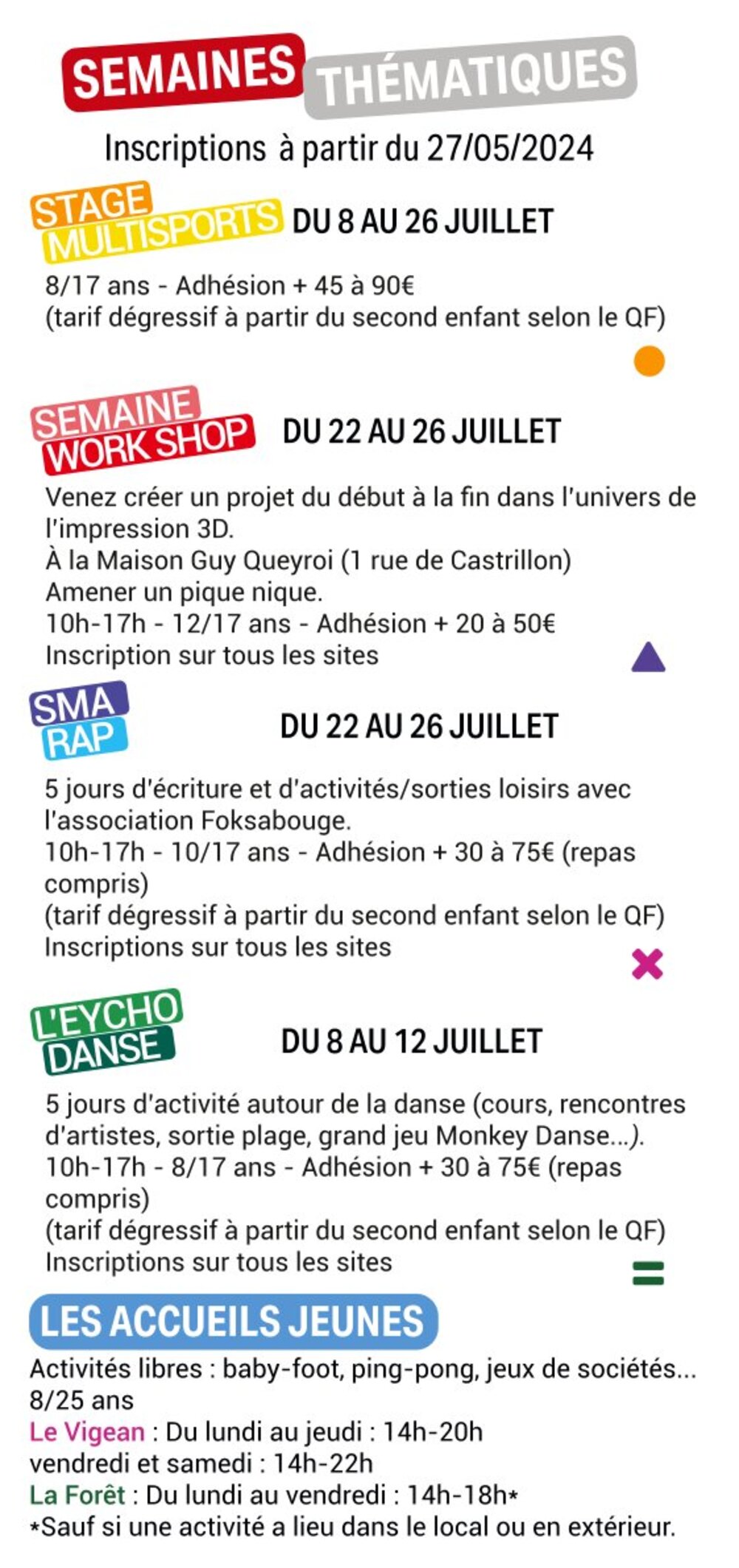 semaines thematiques